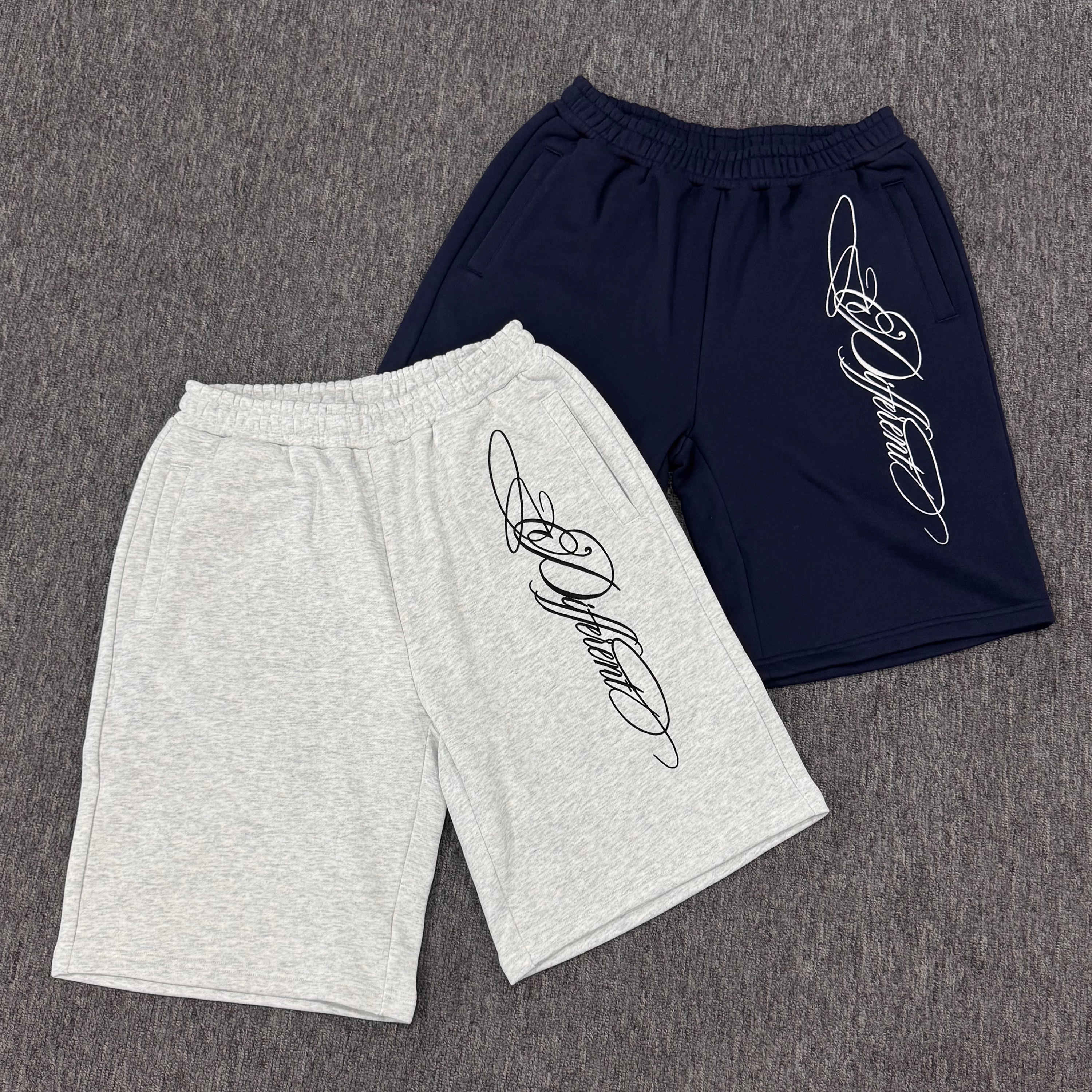 Custom Logo Embroidery Heavyweight French Terry 100% Cotton Shorts Casual Fitness Shorts for Men